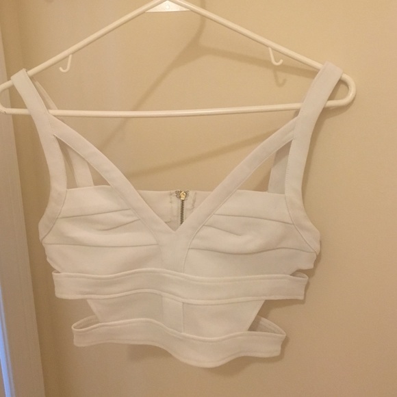White crop top