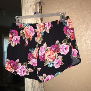 Floral print shorts