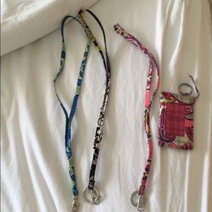 Vera Bradley lanyard set