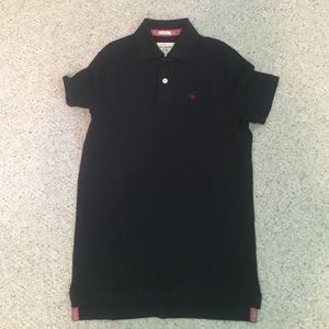 Navy abercrombie & fitch collar shirt