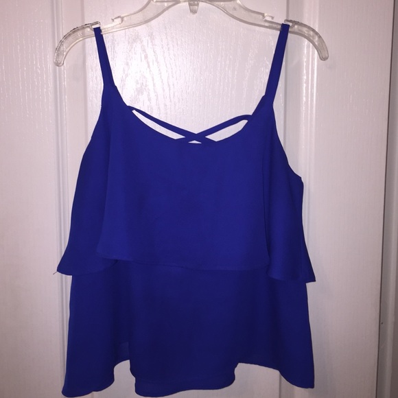 Blue Charlotte Russe Crop Top