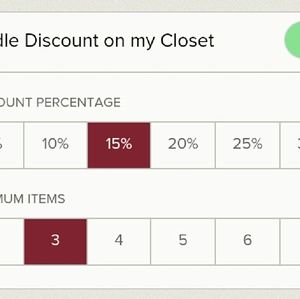 Extra 15% when you buy 3 or more items