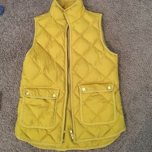 J. Crew mustard vest size Xs