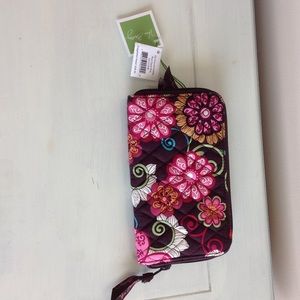 Vera Bradley Mod Floral Pink Zip-Around Wallet