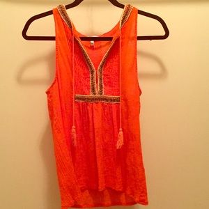 Joie thea bead tank top blouse