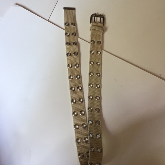 Tan belt.