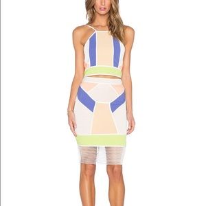 NWOT Endless Rose Crop Top & Skirt Set