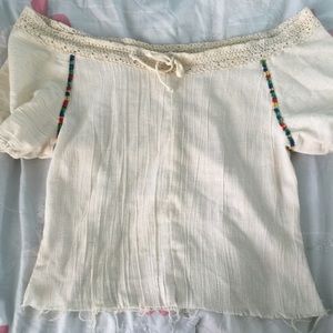 Off the shoulder vintage top