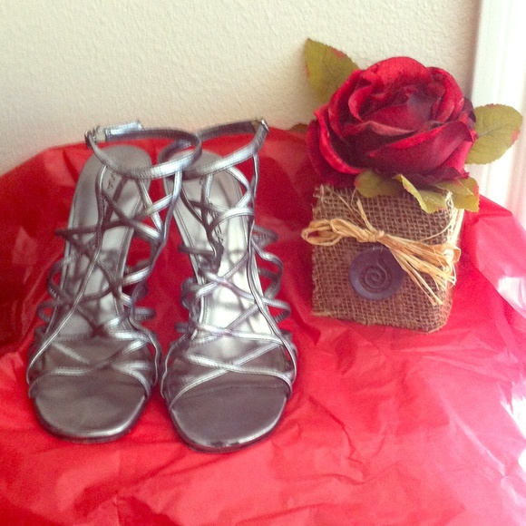 Via Spiga Silver Stilletos