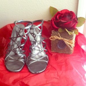 Via Spiga Silver Stilletos