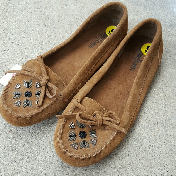 Minnetonka moccasins with beading!