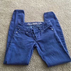 Very loved light blue express jean leggings