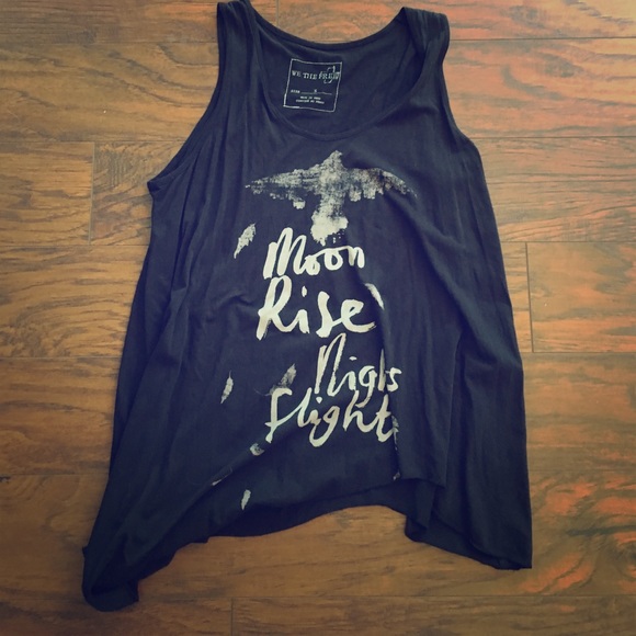 Free People loose long tank top!