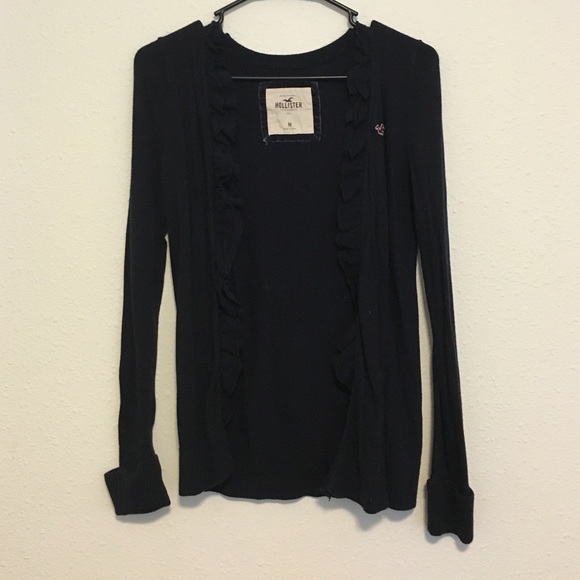 Hollister navy blue cardigan