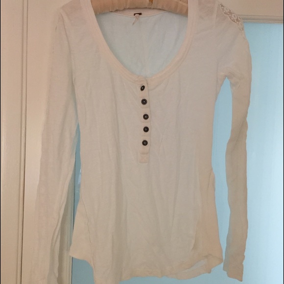 White Free People Top