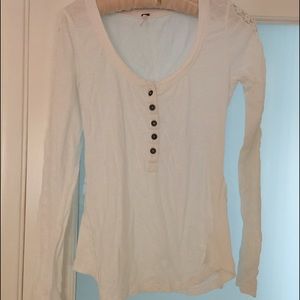 White Free People Top