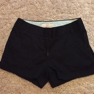 Black J. Crew chino shorts