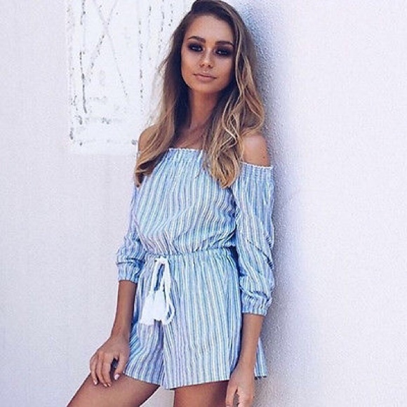 Boutique Pants - 020 Off the shoulder romper