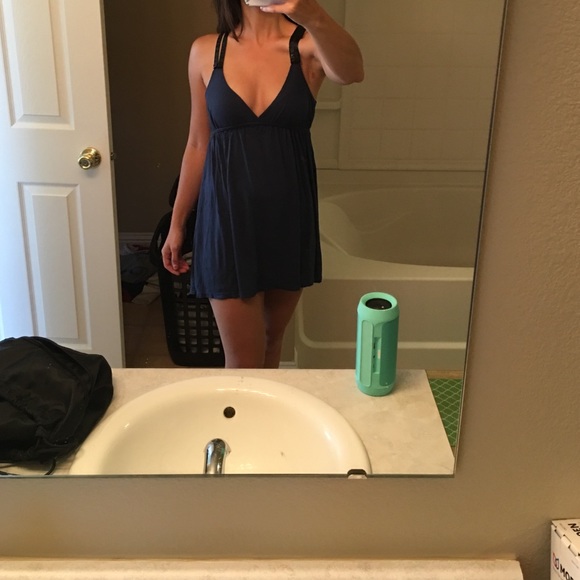 mini dress w/ plunge front