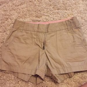 Khaki J. Crew chino shorts