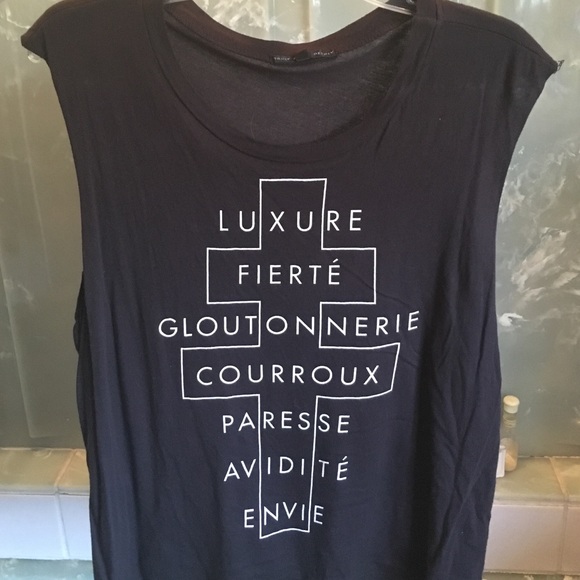 Urban Outfitters French Muscle Tee