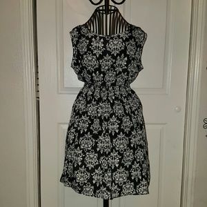 Black & White Chiffon Dress