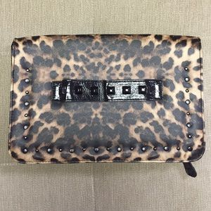 Cheetah print clutch