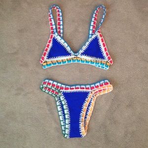 Crochet Cobalt Blue Bikini