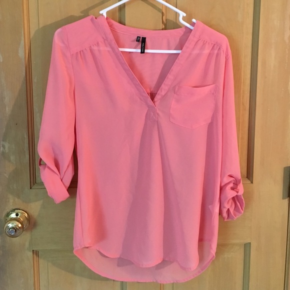 Sheer Pink/ Coral Maurice's Top