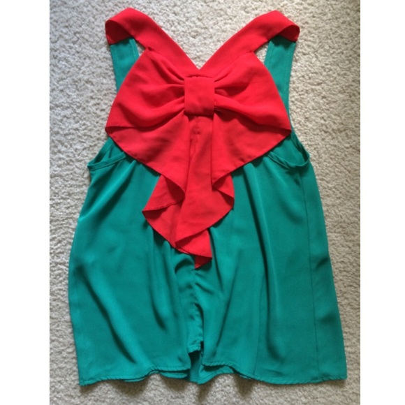 Bow-Back Boutique Chiffon Tank