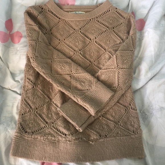 Tan knit sweater