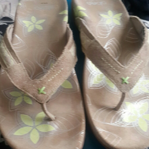 Abeo sandals brand in box from the Walking Company