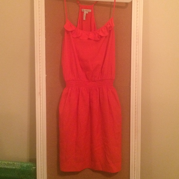 BCBGeneration Orange Racerback Dress