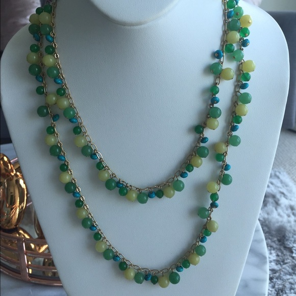 Stella & Dot Green Necklace