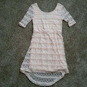 Peach Lacey Dress