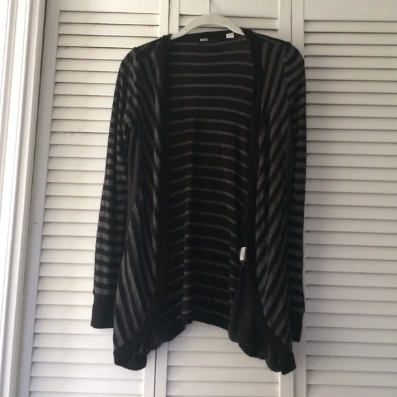 BDG black and grey striped cardigan