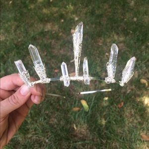 Raw Crystal crown/tiara