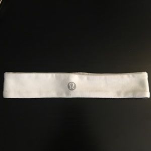 Lululemon white stretch headband