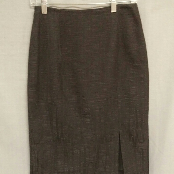 CHRISTIAN LACROIX Pencil Skirt w. Slit. Waist 27". - Picture 1 of 4