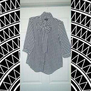 Kardashian Kollection Houndstooth Blouse