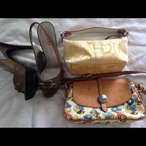 Designer purses/and guess pumps