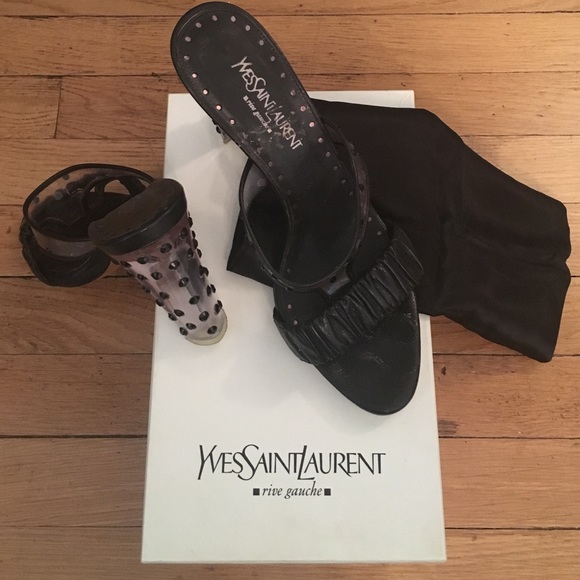 Yves Saint Laurent Shoes - Original Yves Saint Laurent Slip-On Sandal Heels