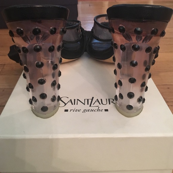 Original Yves Saint Laurent Slip-On Sandal Heels - Picture 4 of 4