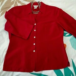 🌺  Silk 3/4 Sleeve Blouse