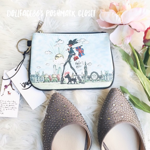 Izak Handbags - NWT IZAK HELLO BRITAIN CLUTCH