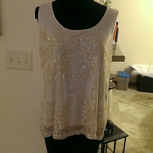 Beautiful dressy sequin tank top