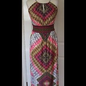 London Times Keyhole Maxi Dress - RARE