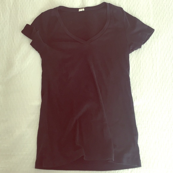 J. Crew Navy Blue V Neck Short Sleeve T-Shirt Top