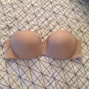 Nude strapless bra 34B