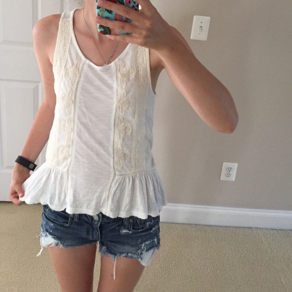 Peplum tank top by American Eagle.